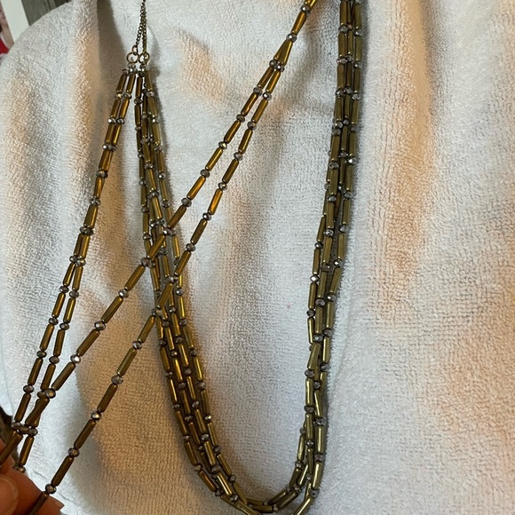 Chico’s layered bronze bead and faux diamond necklace
NEW - Picture 6 of 6